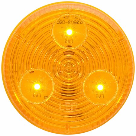 OPTRONICS 3-Led 2in. Yellow Marker/Clearance Light MCL55AB